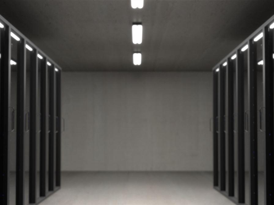 Schwarze Server Racks In Einem Raum